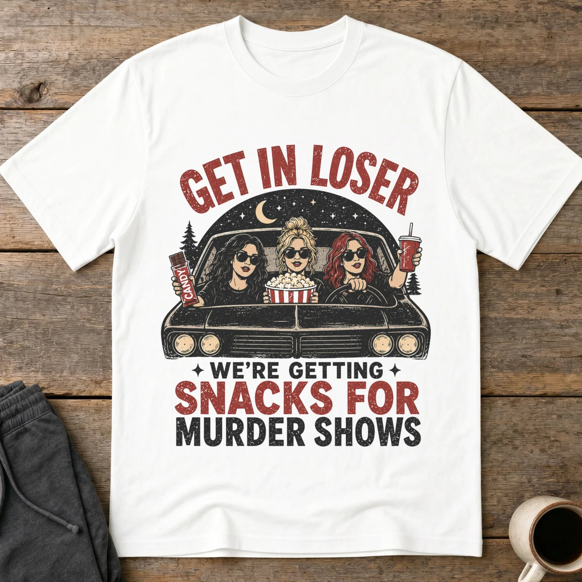 GIL, We're Getting Snacks T-Shirt - White
