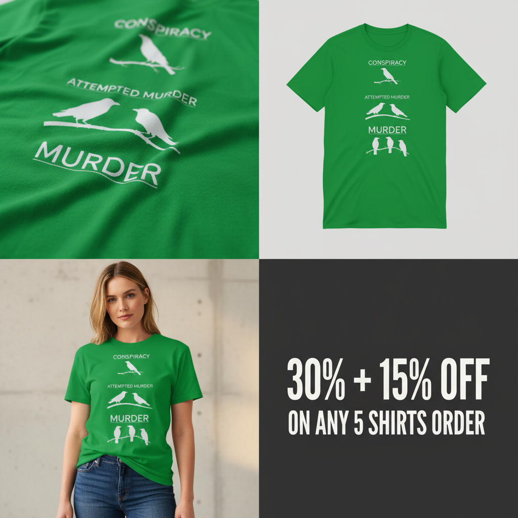 Crow Crime Scene T-Shirt_4_panel