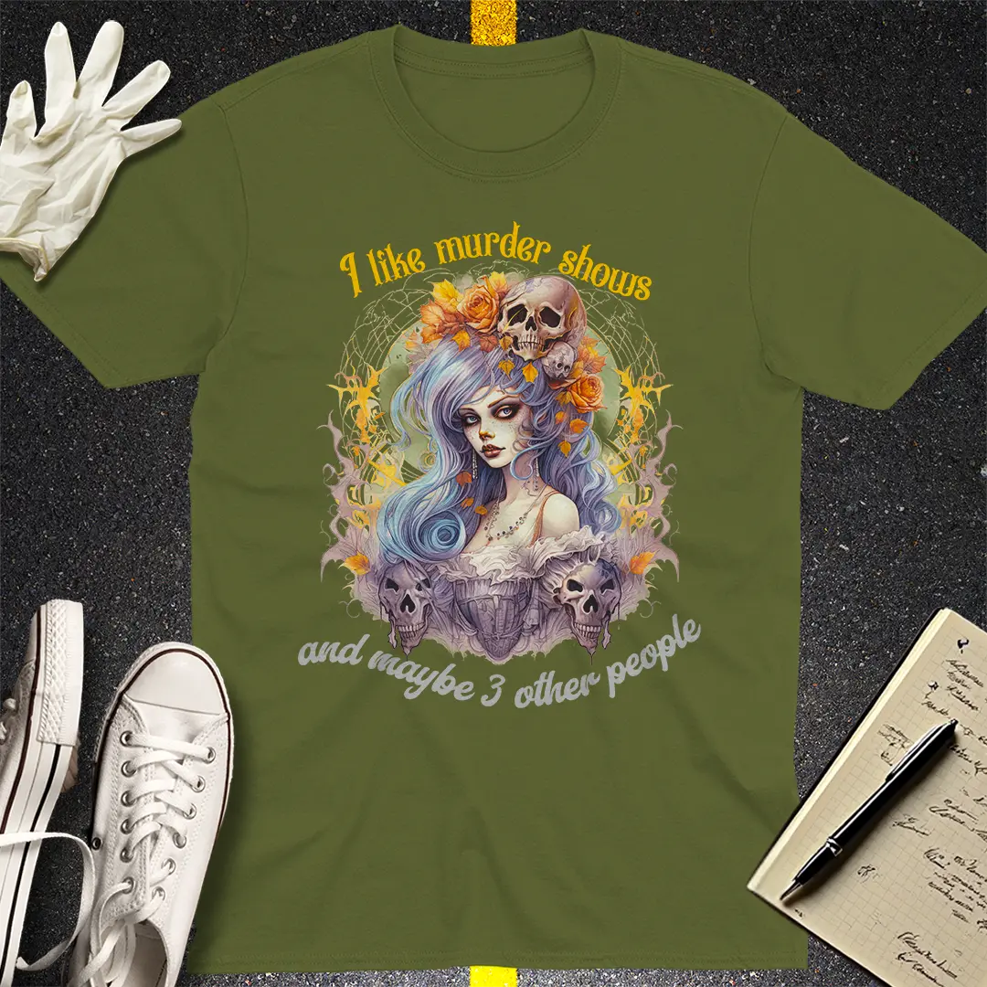 Crows Before Bros T-shirt - Military Green