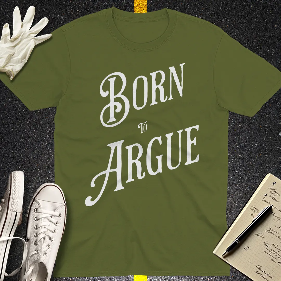 Crows Before Bros T-shirt - Military Green