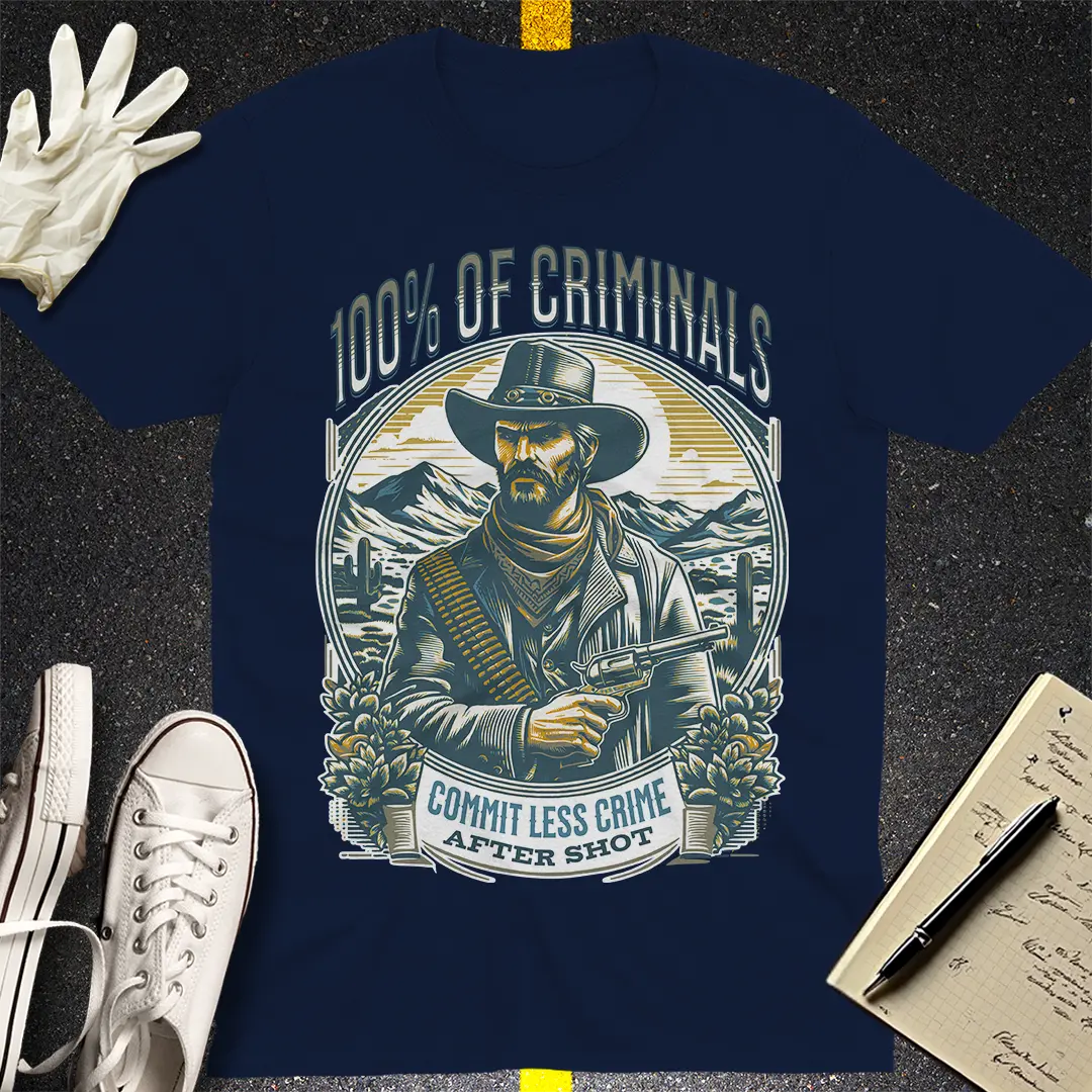 Crows Before Bros T-shirt - Navy