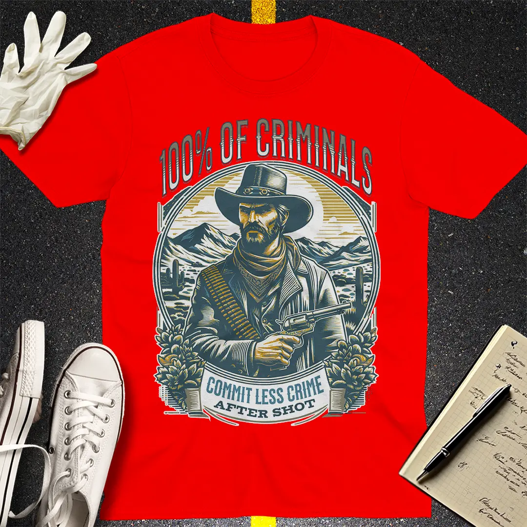 Crows Before Bros T-shirt - Red