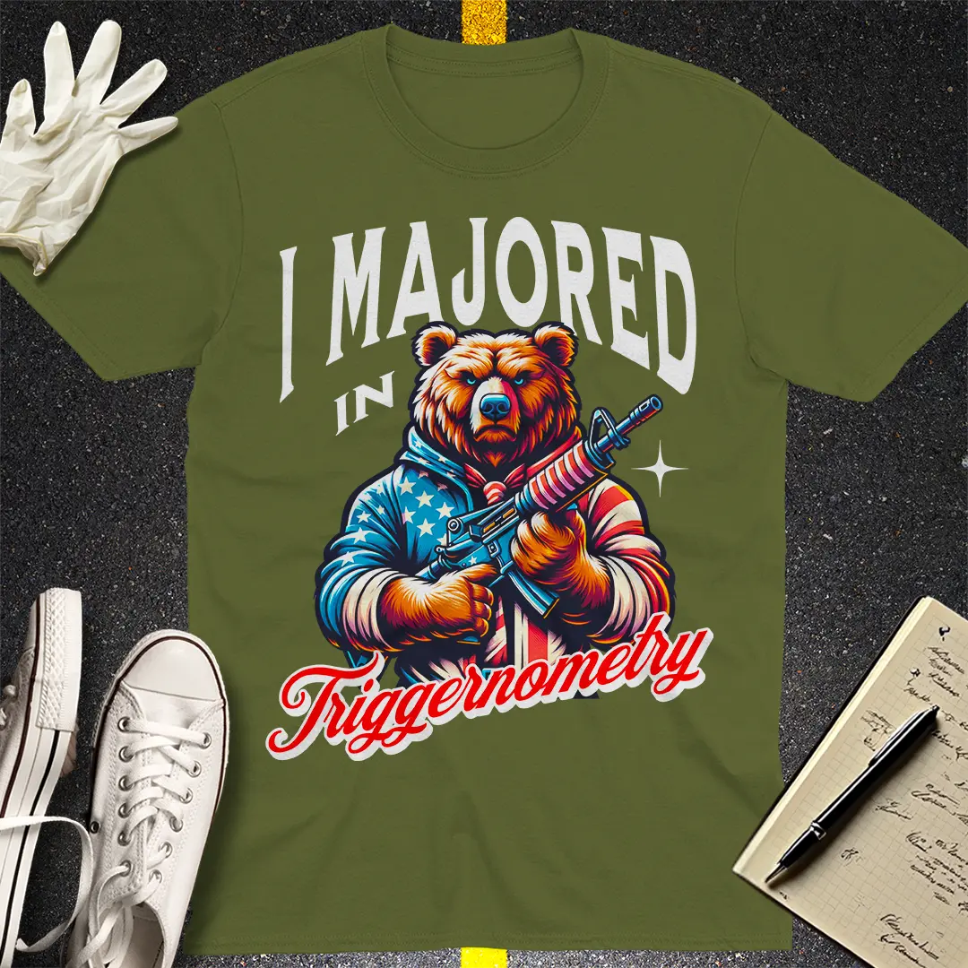 Crows Before Bros T-shirt - Military Green