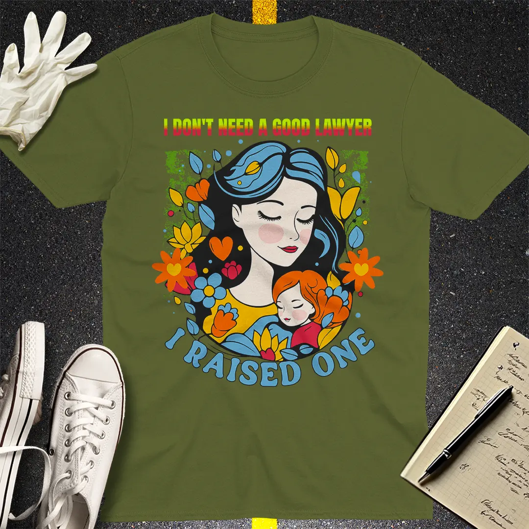Crows Before Bros T-shirt - Military Green
