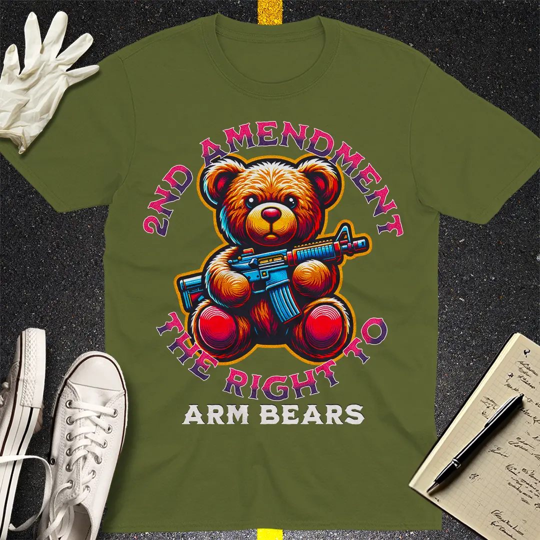 Crows Before Bros T-shirt - Military Green