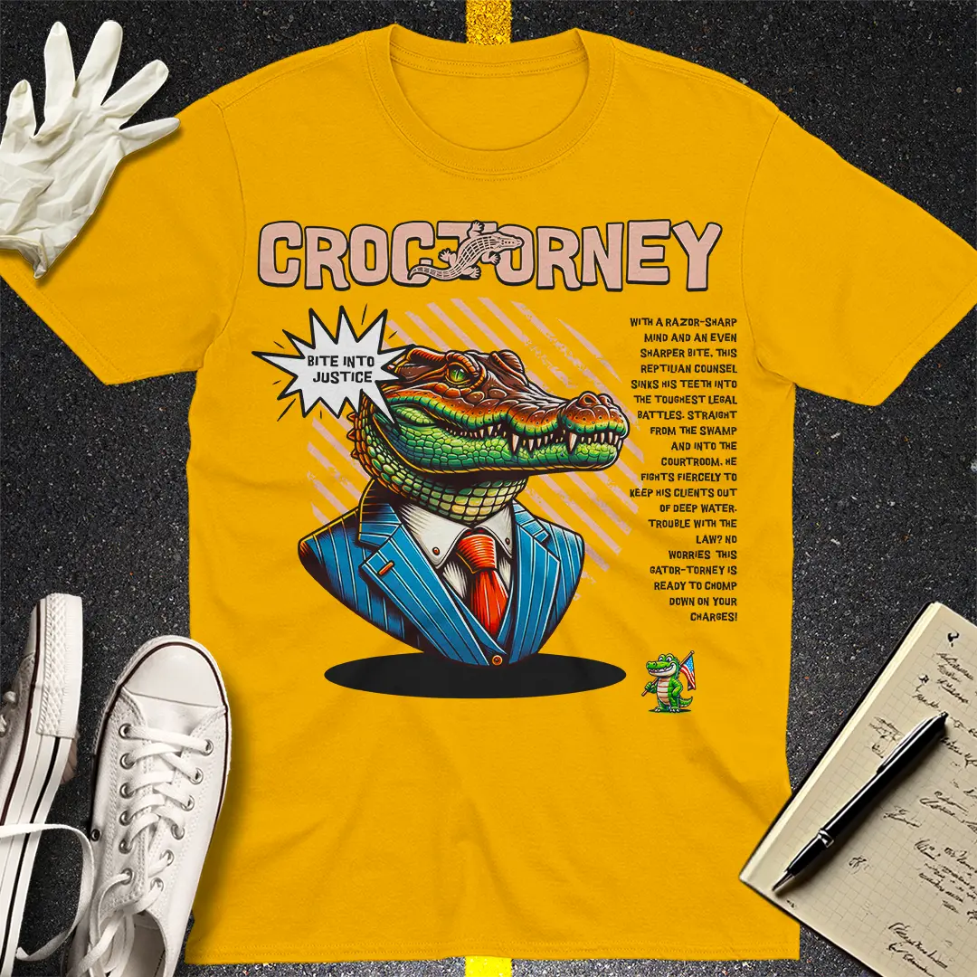 Crows Before Bros T-shirt - Gold