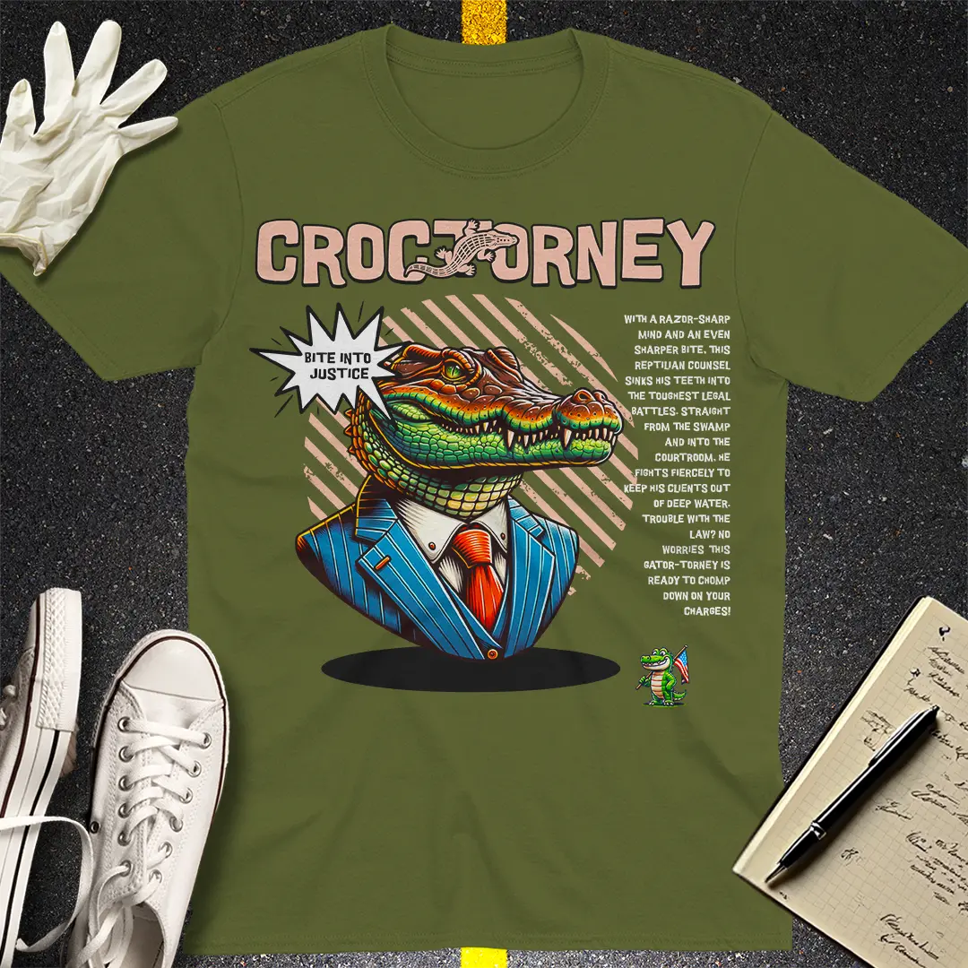 Crows Before Bros T-shirt - Military Green