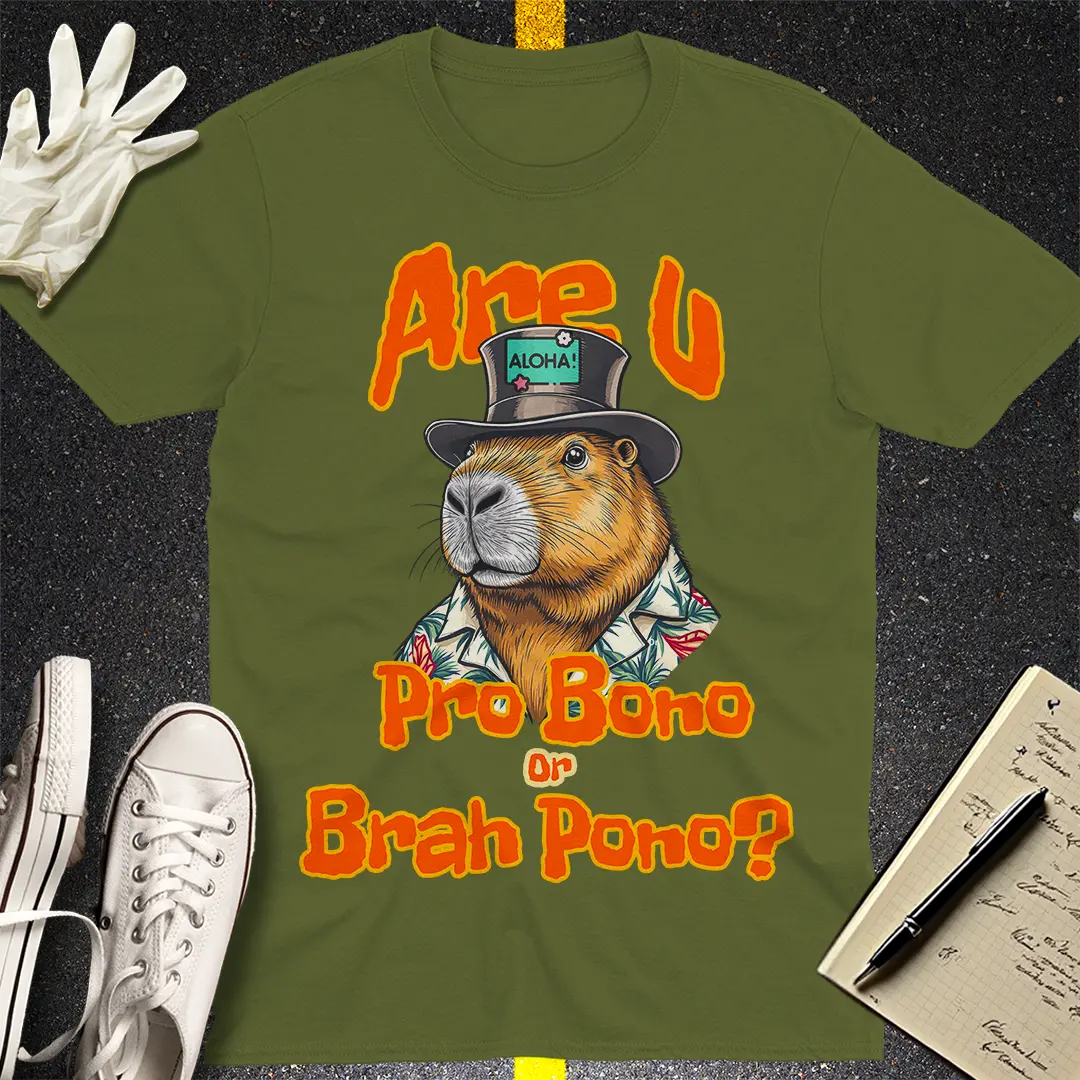 Crows Before Bros T-shirt - Military Green