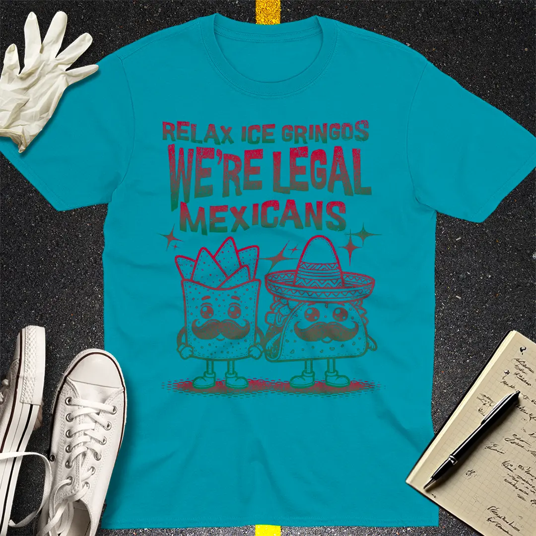 Crows Before Bros T-shirt - Tropical Blue