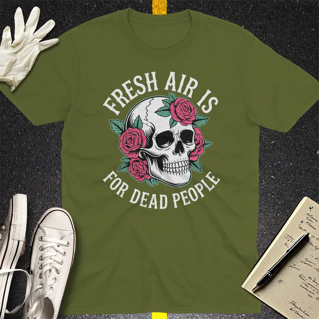 Crows Before Bros T-shirt - Military Green