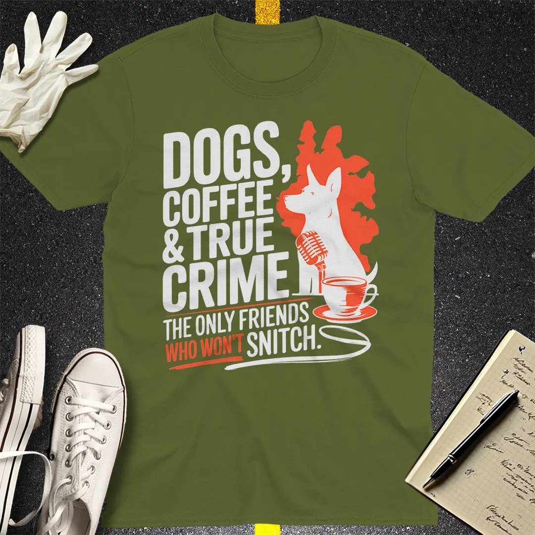 Crows Before Bros T-shirt - Military Green