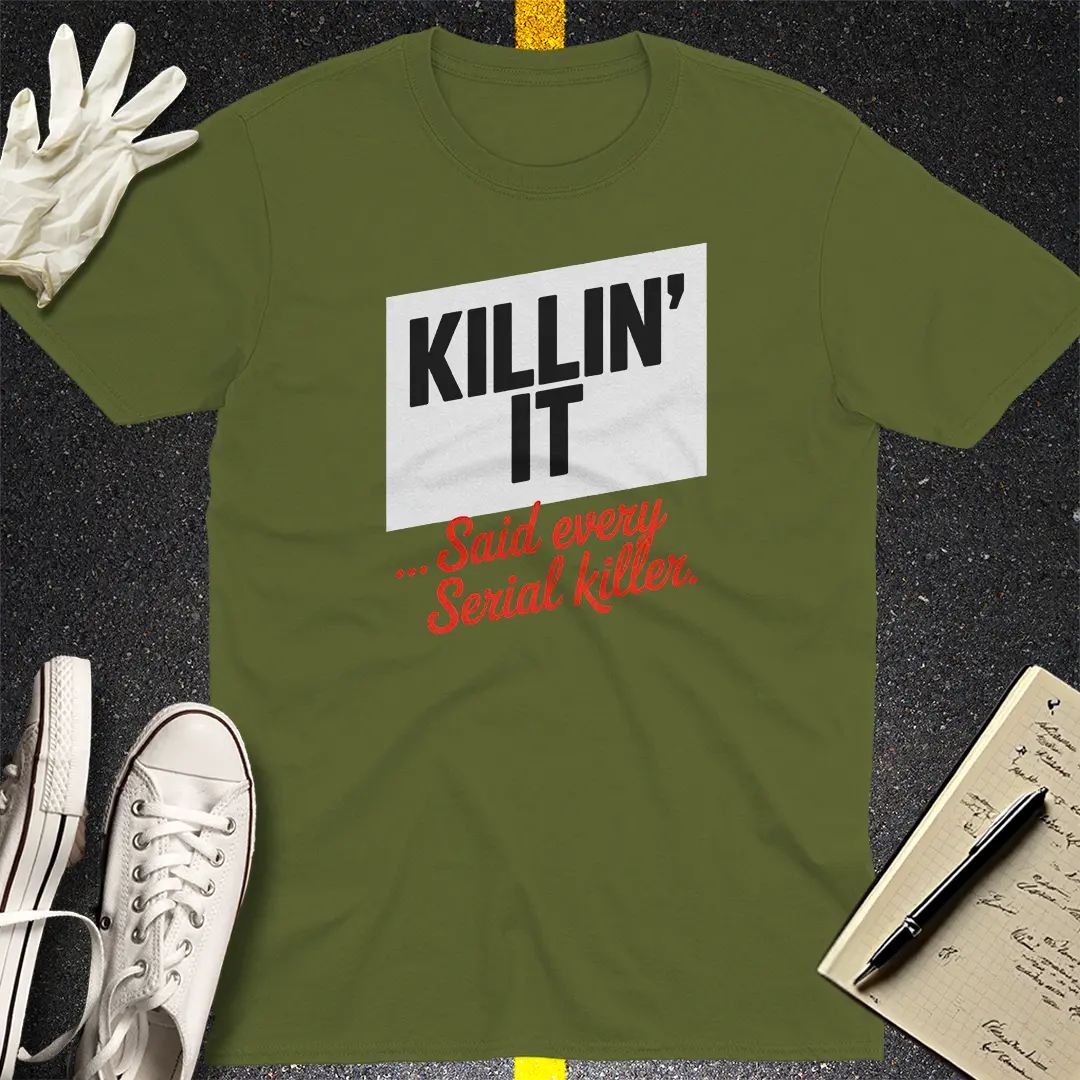 Crows Before Bros T-shirt - Military Green