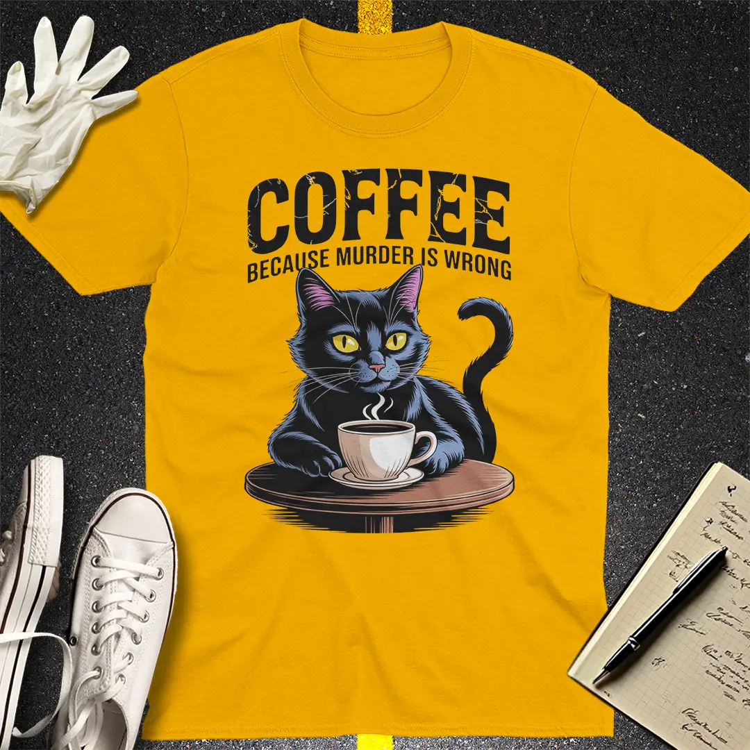 Crows Before Bros T-shirt - Gold