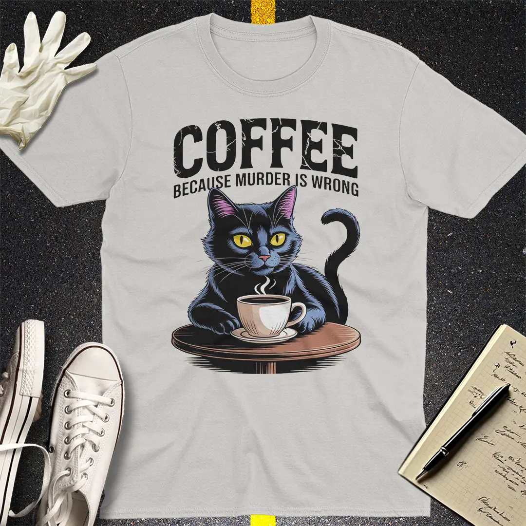 Crows Before Bros T-shirt - Ice Grey