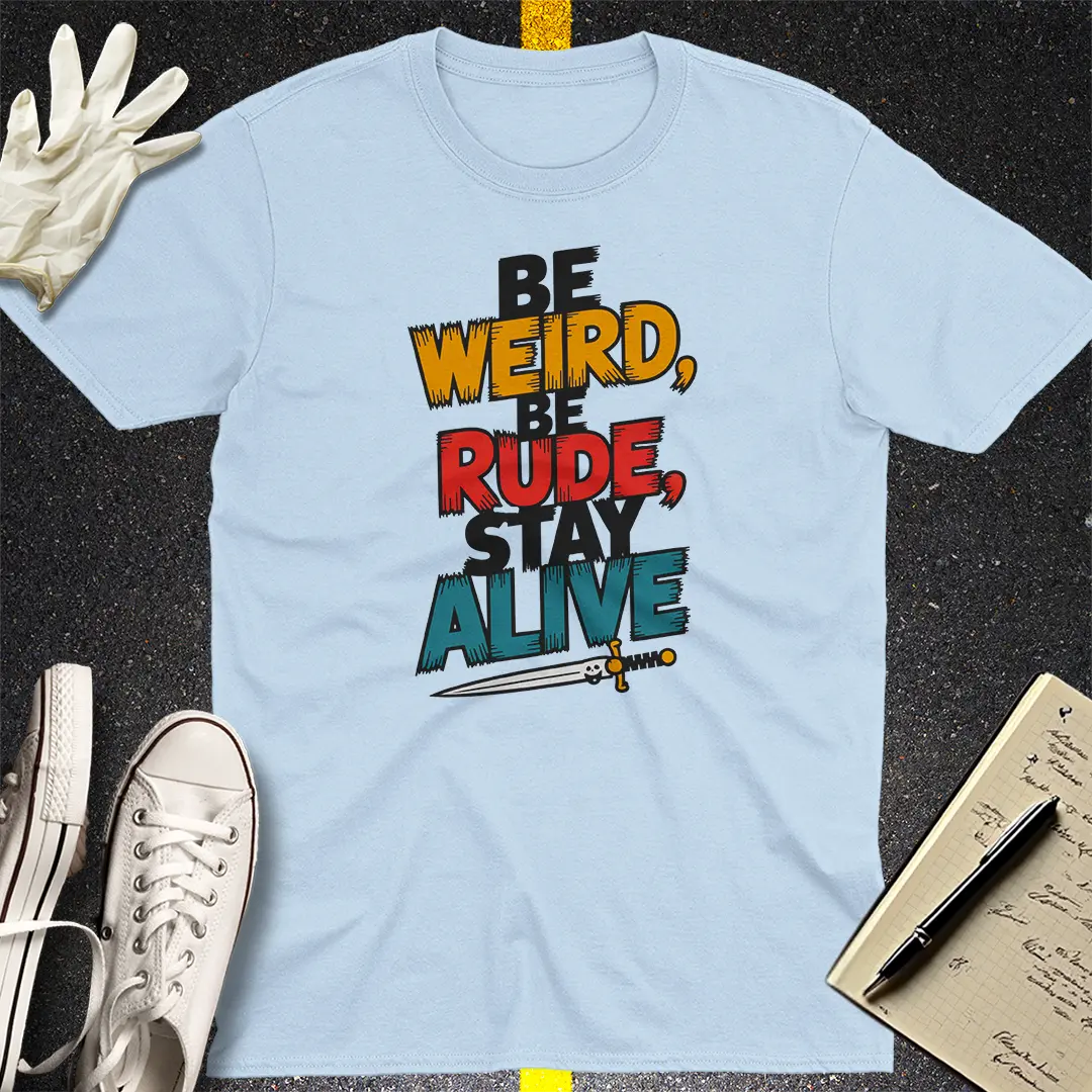 Crows Before Bros T-shirt - Light Blue