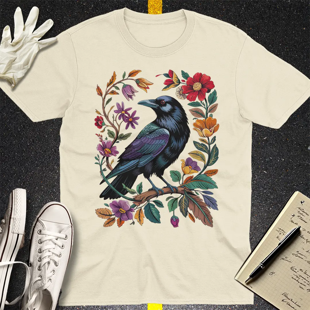 Crows Before Bros T-shirt - Natural