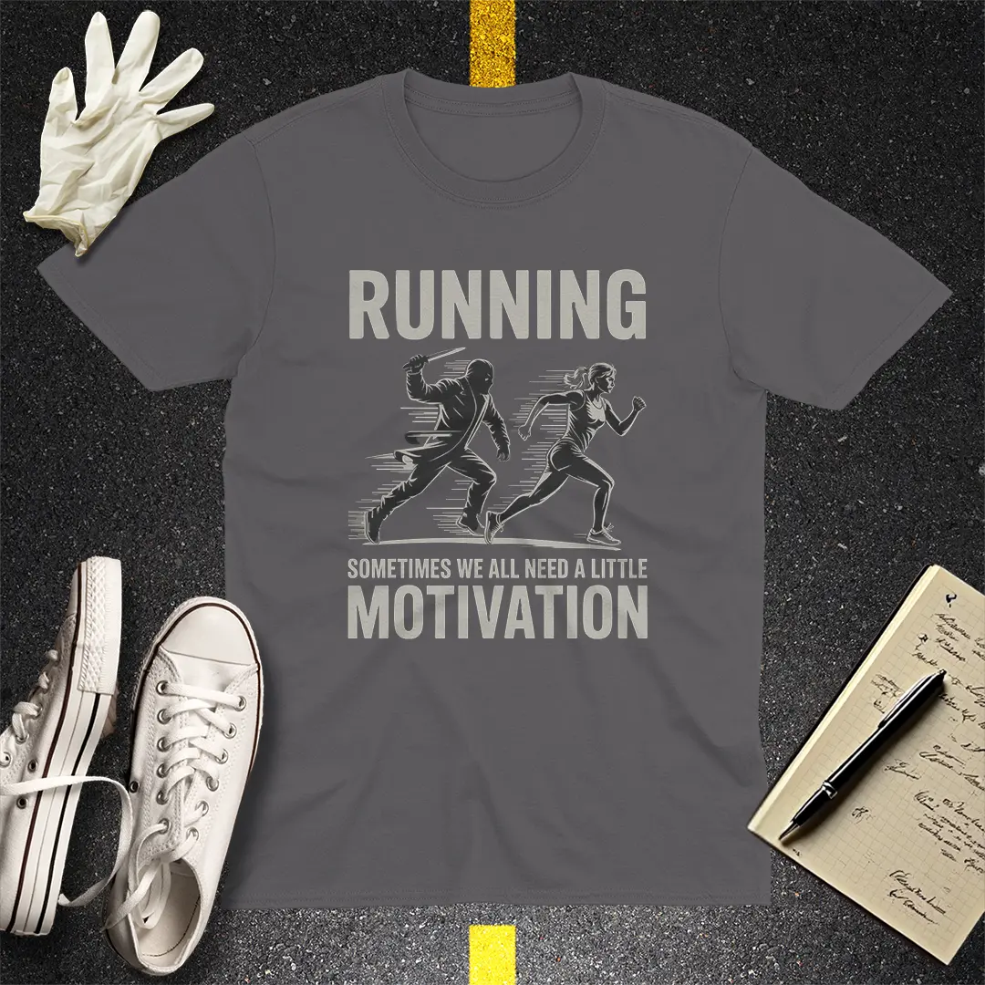 Running Motivation T-Shirt - Charcoal