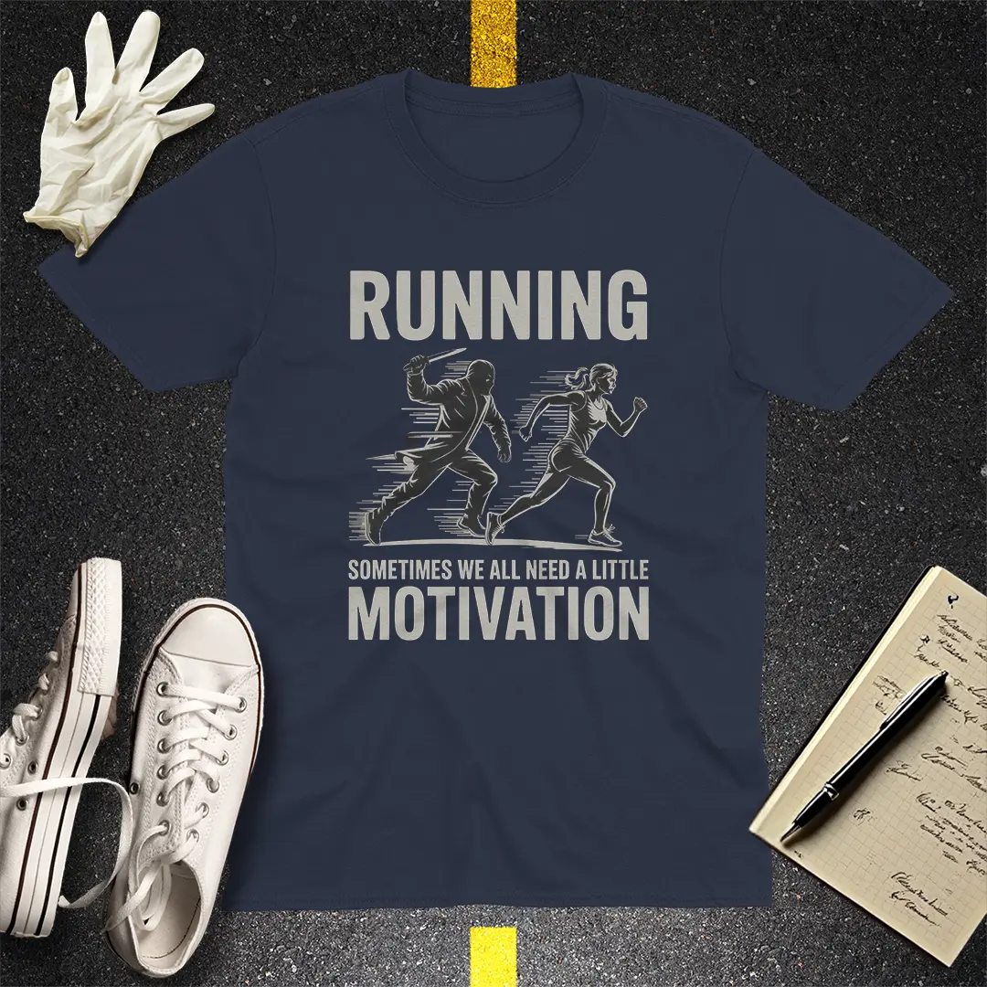 Running Motivation T-Shirt - Navy