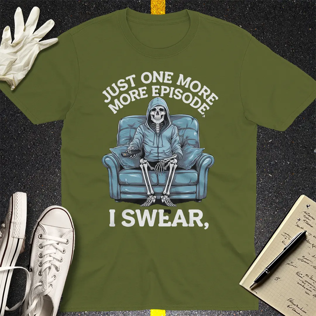 Crows Before Bros T-shirt - Military Green