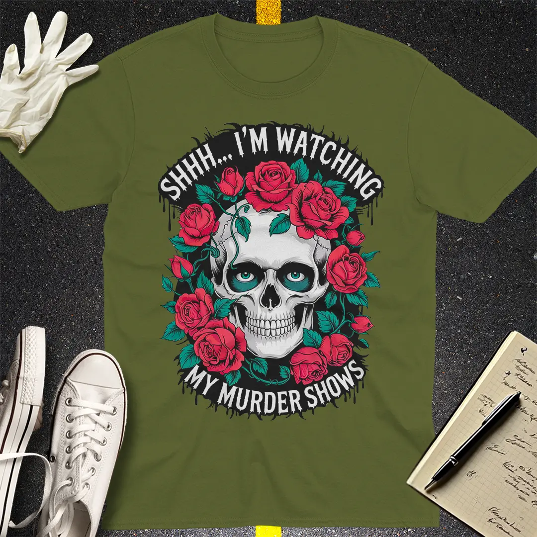 Crows Before Bros T-shirt - Military Green