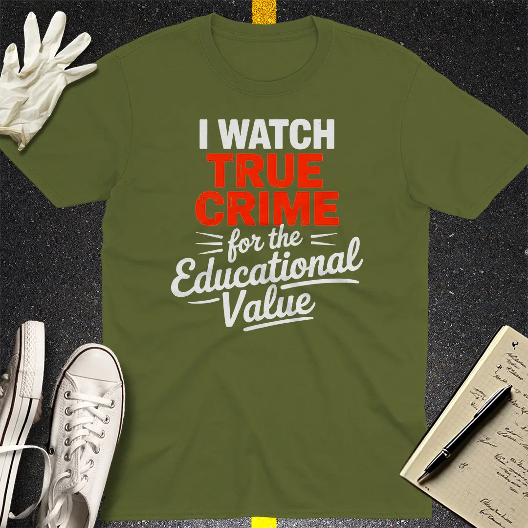 Crows Before Bros T-shirt - Military Green