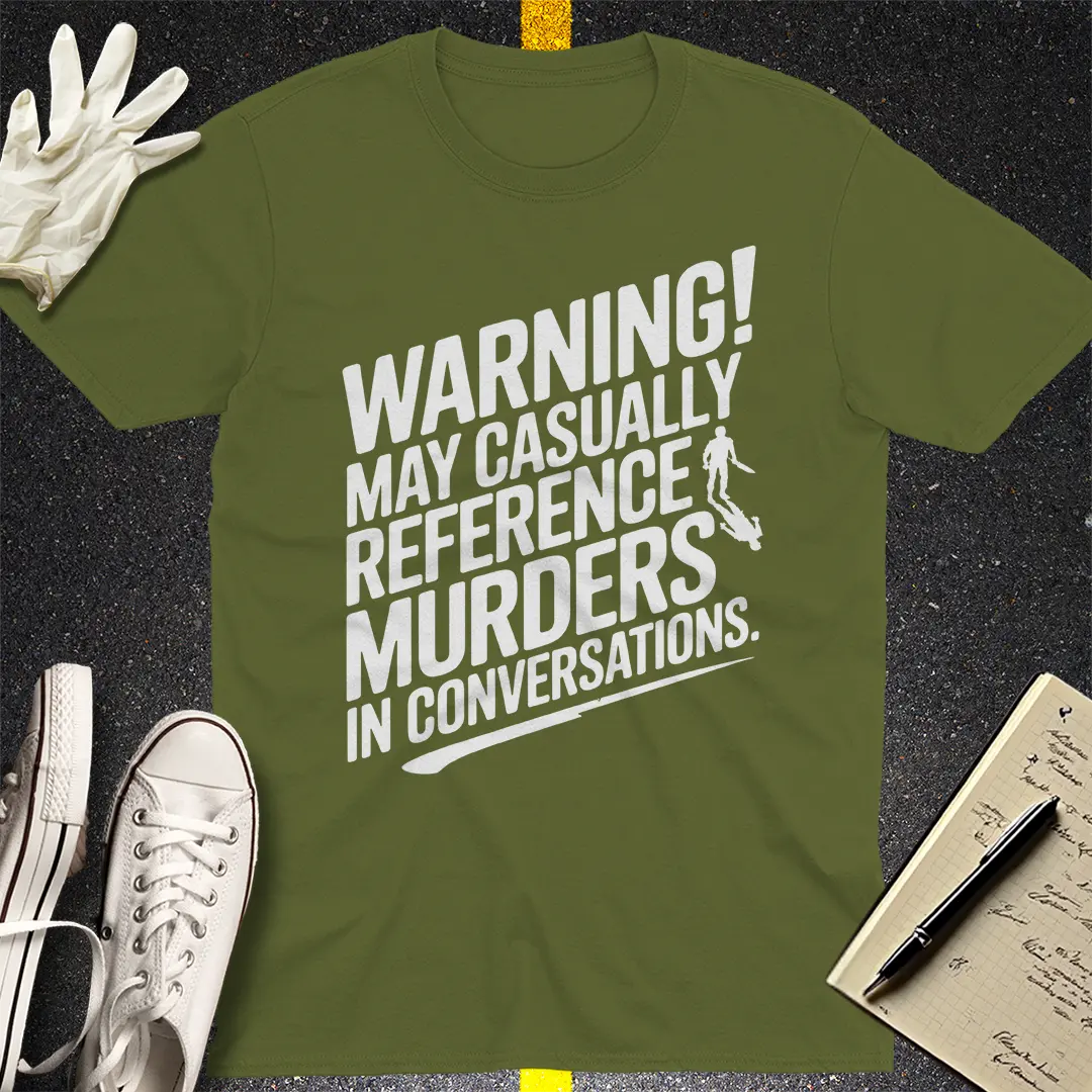 Crows Before Bros T-shirt - Military Green