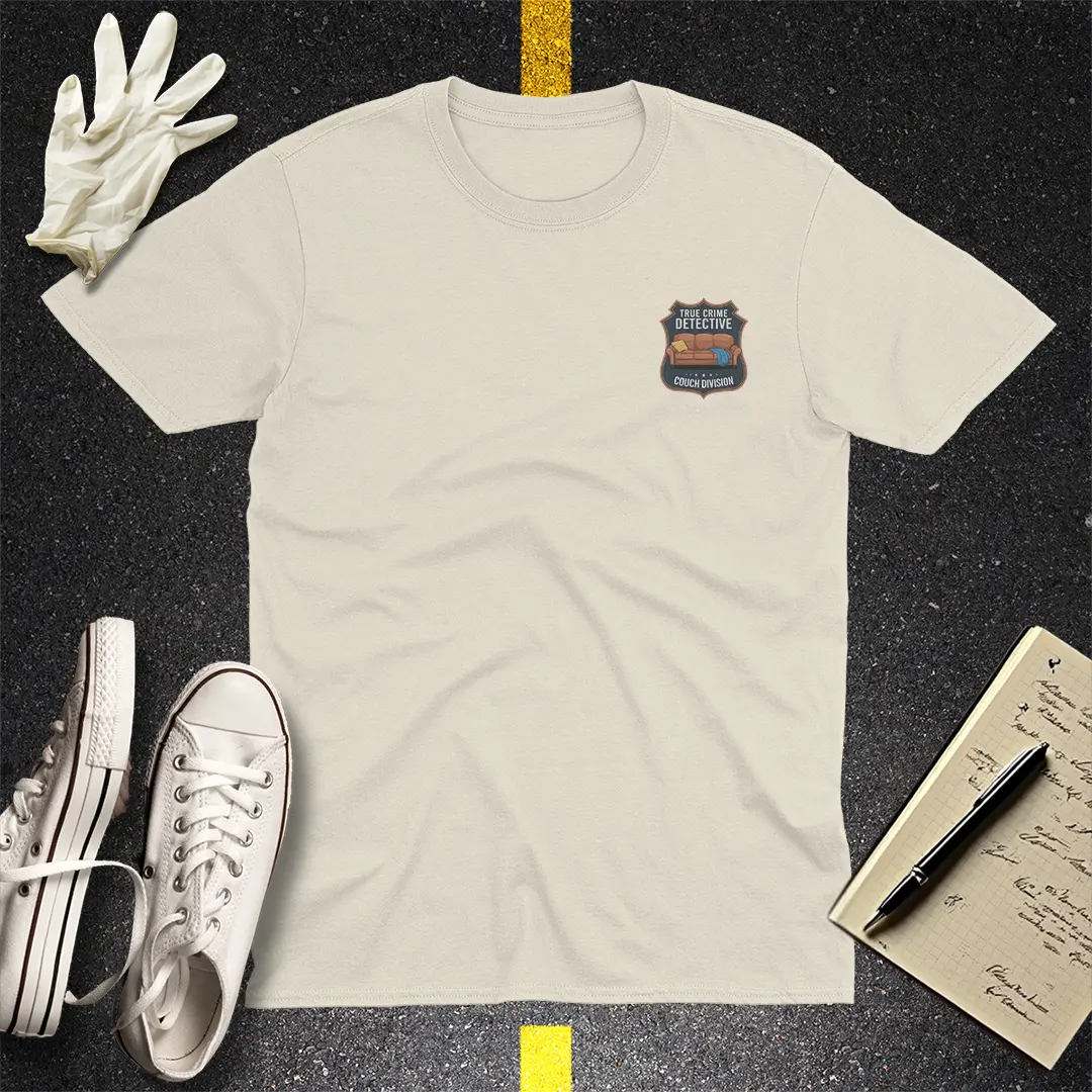 Couch Detective T-Shirt - Natural