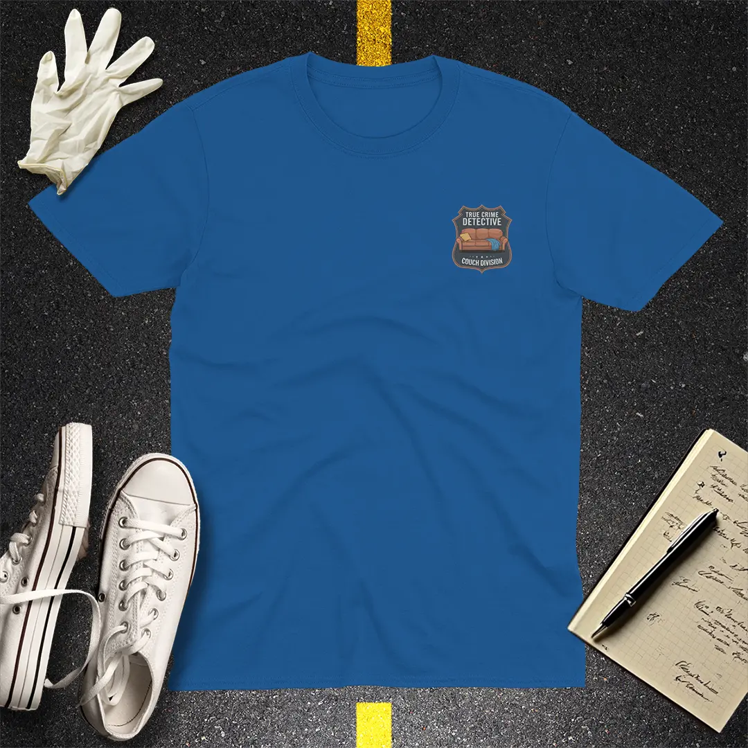 Couch Detective T-Shirt - Royal