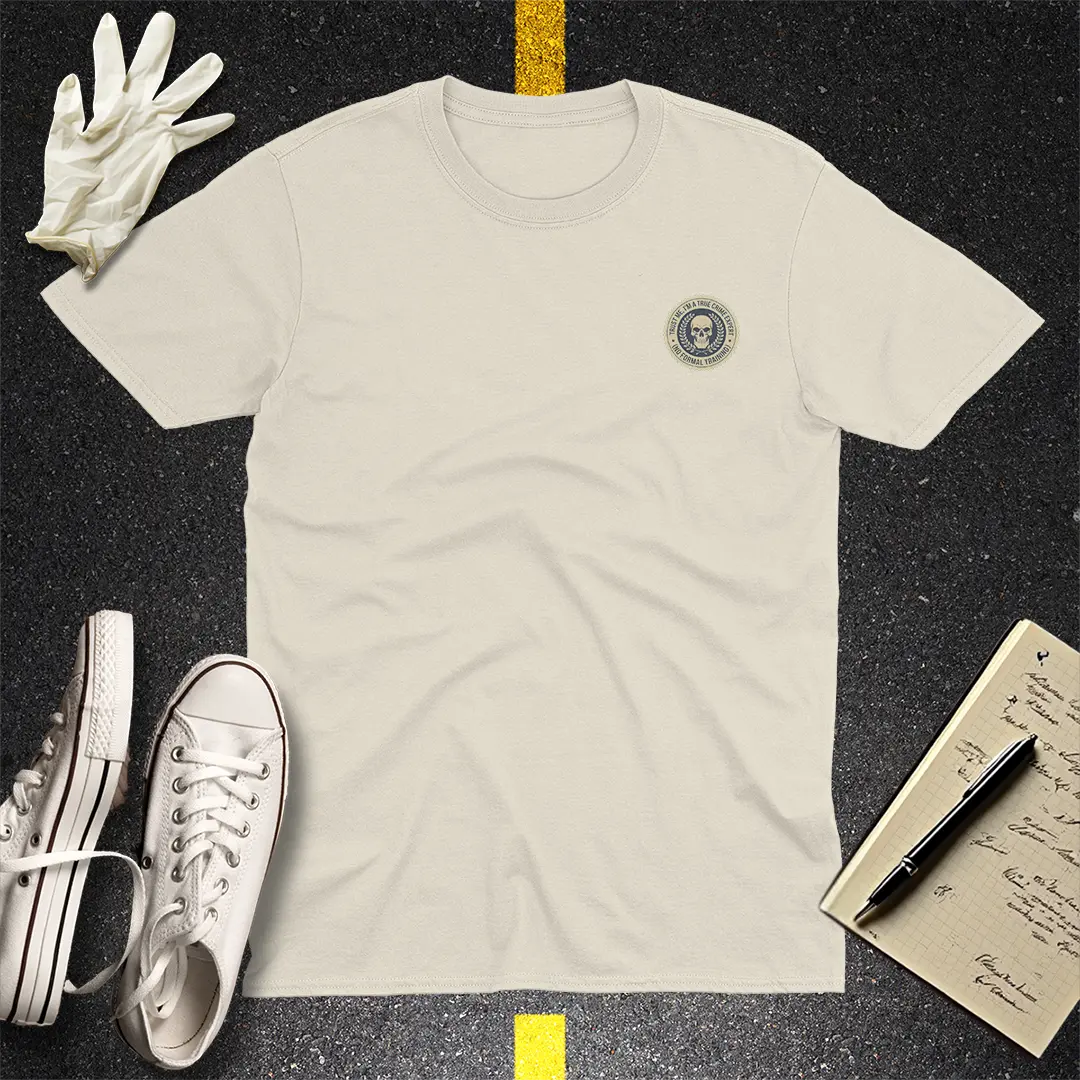 True Crime Expert T-Shirt - Natural