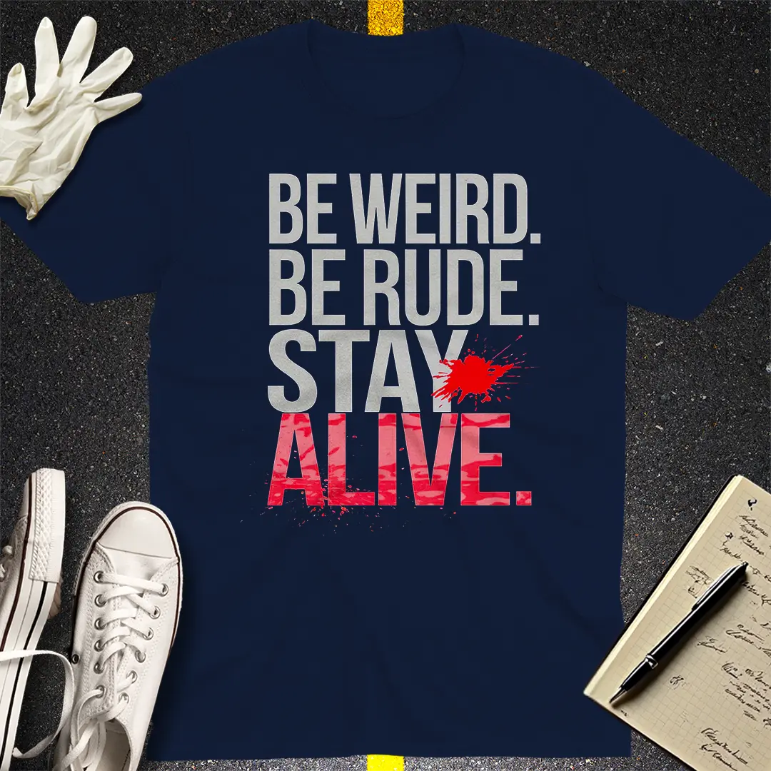 Crows Before Bros T-shirt - Navy
