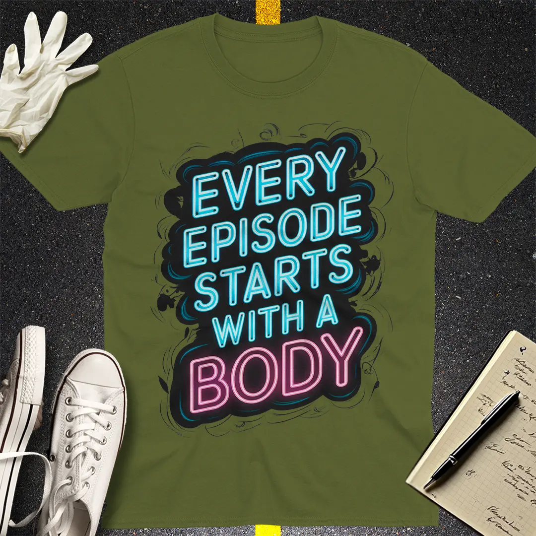 Crows Before Bros T-shirt - Military Green