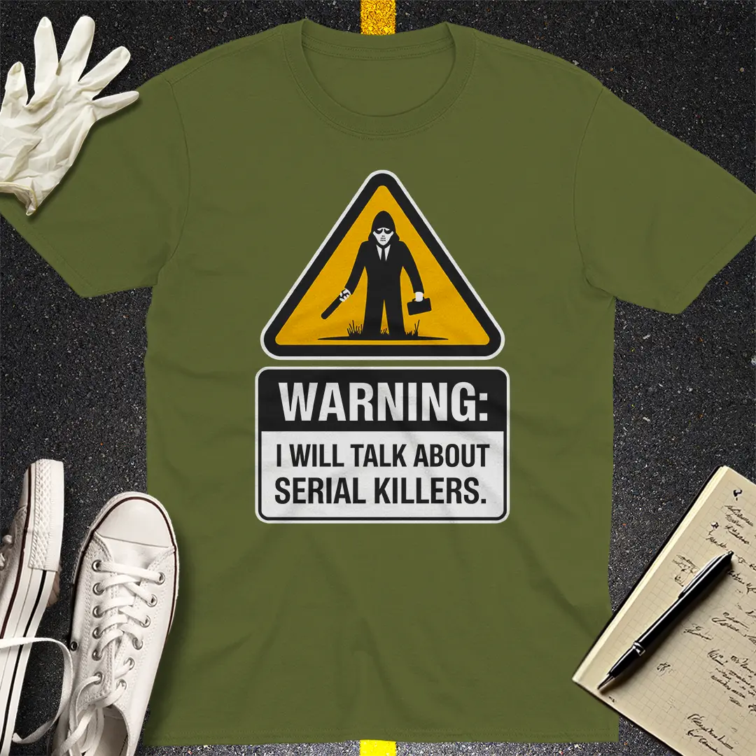 Crows Before Bros T-shirt - Military Green
