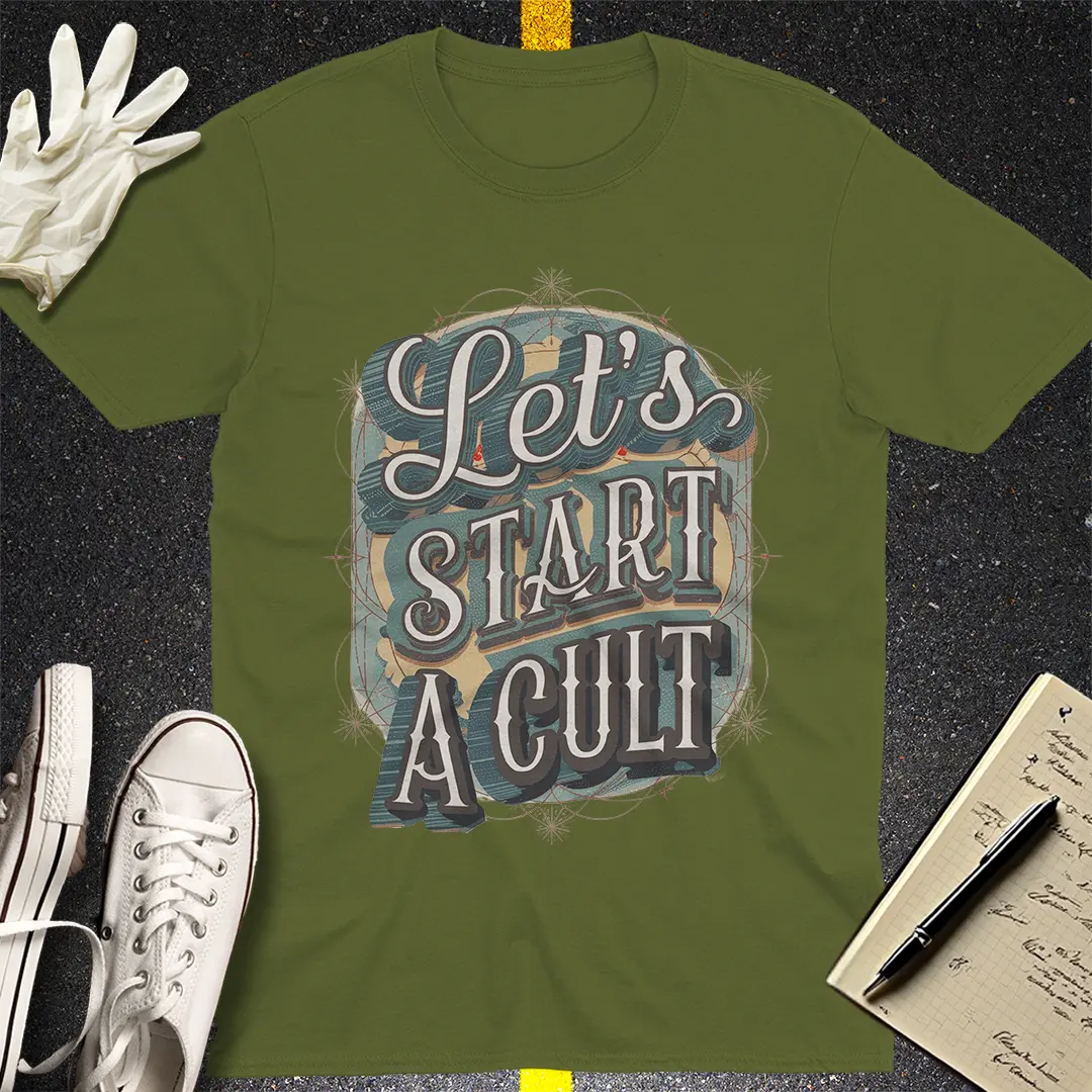 Crows Before Bros T-shirt - Military Green