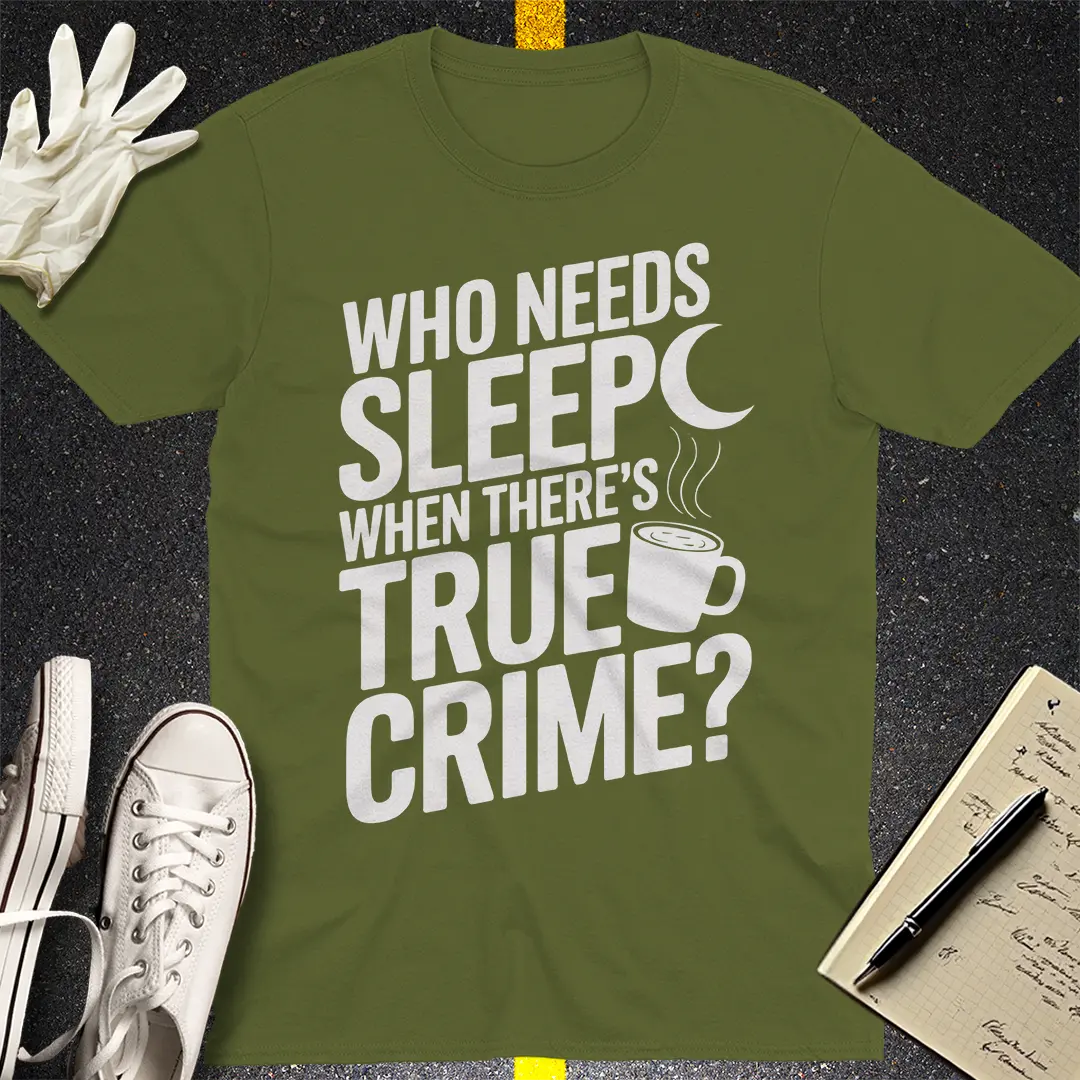 Crows Before Bros T-shirt - Military Green