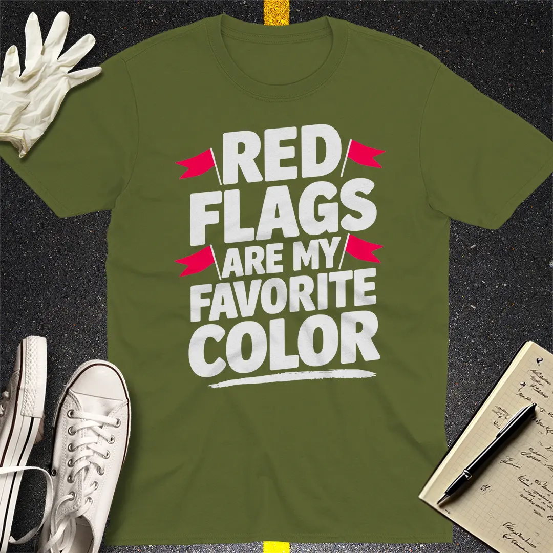 Crows Before Bros T-shirt - Military Green