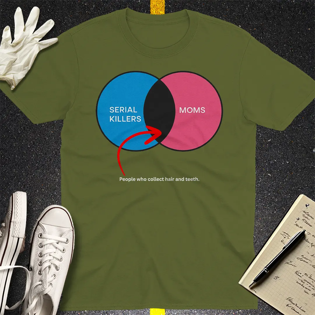 Crows Before Bros T-shirt - Military Green