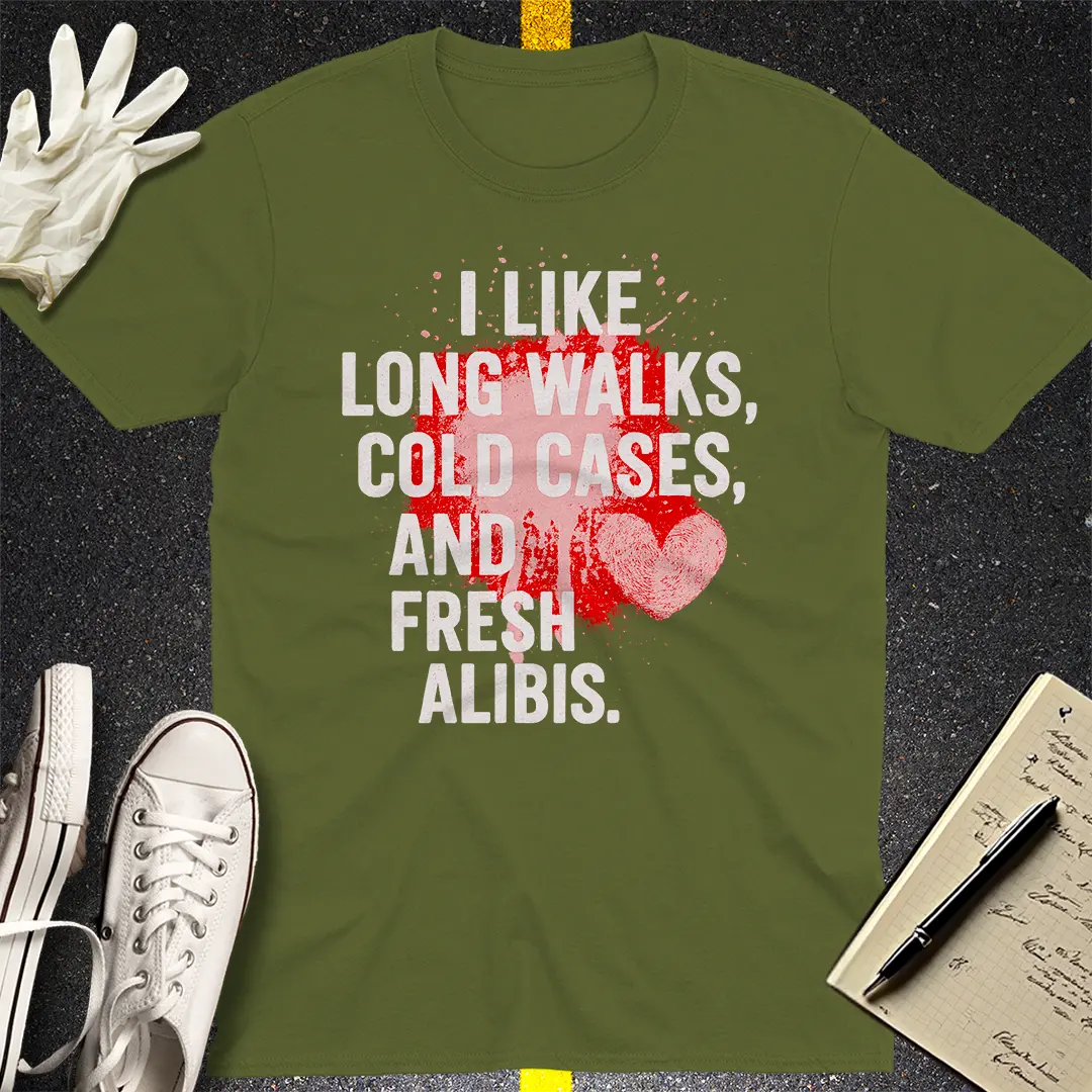 Crows Before Bros T-shirt - Military Green
