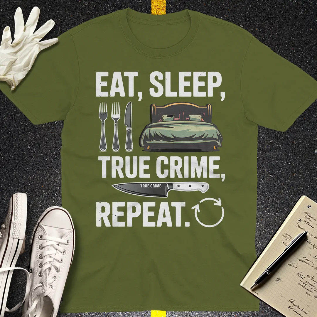 Crows Before Bros T-shirt - Military Green