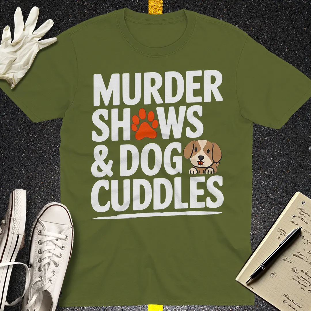 Crows Before Bros T-shirt - Military Green