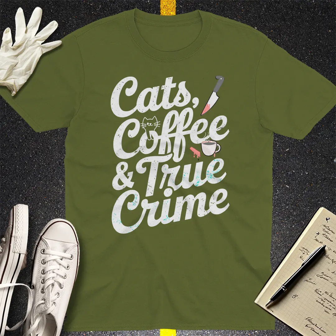 Crows Before Bros T-shirt - Military Green