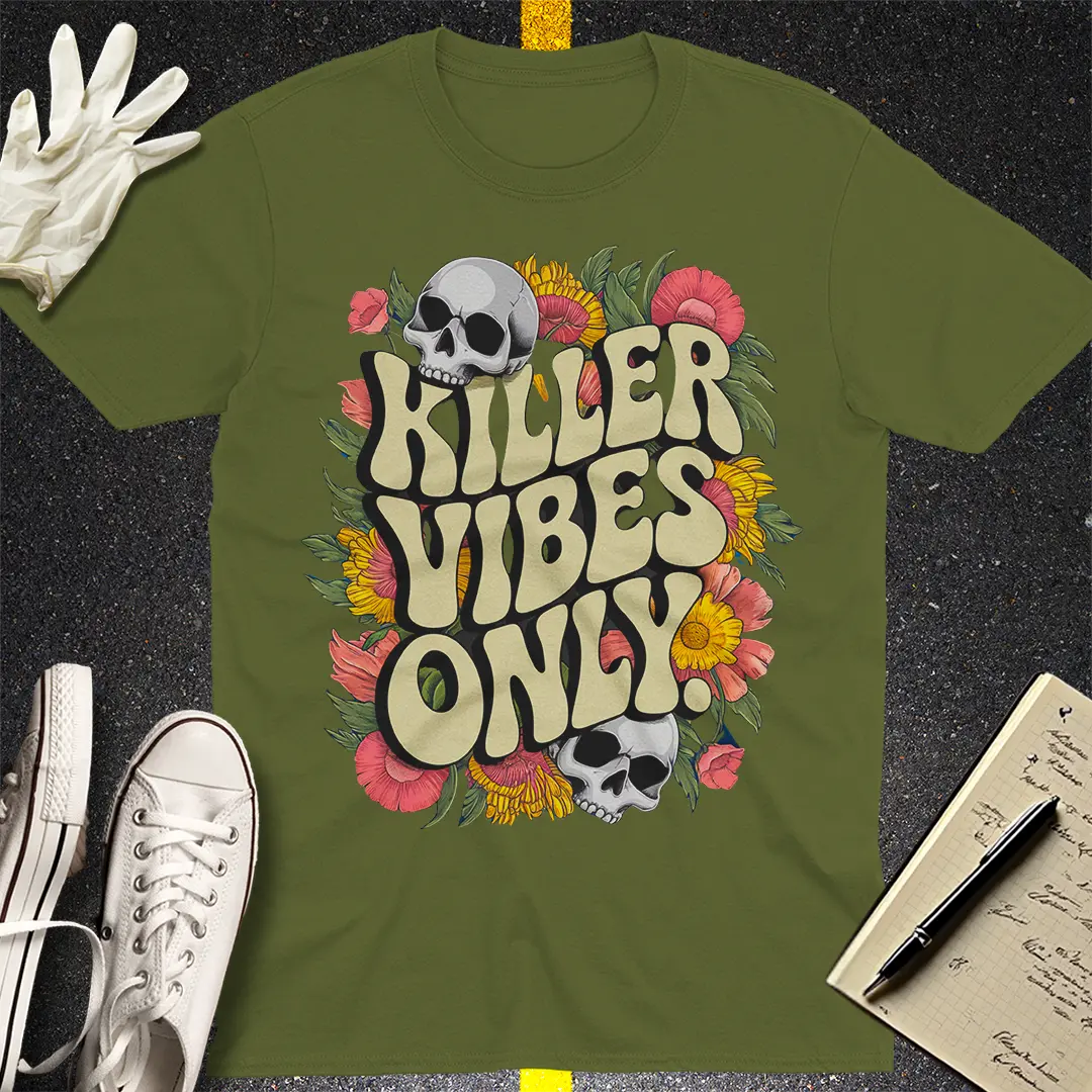 Crows Before Bros T-shirt - Military Green