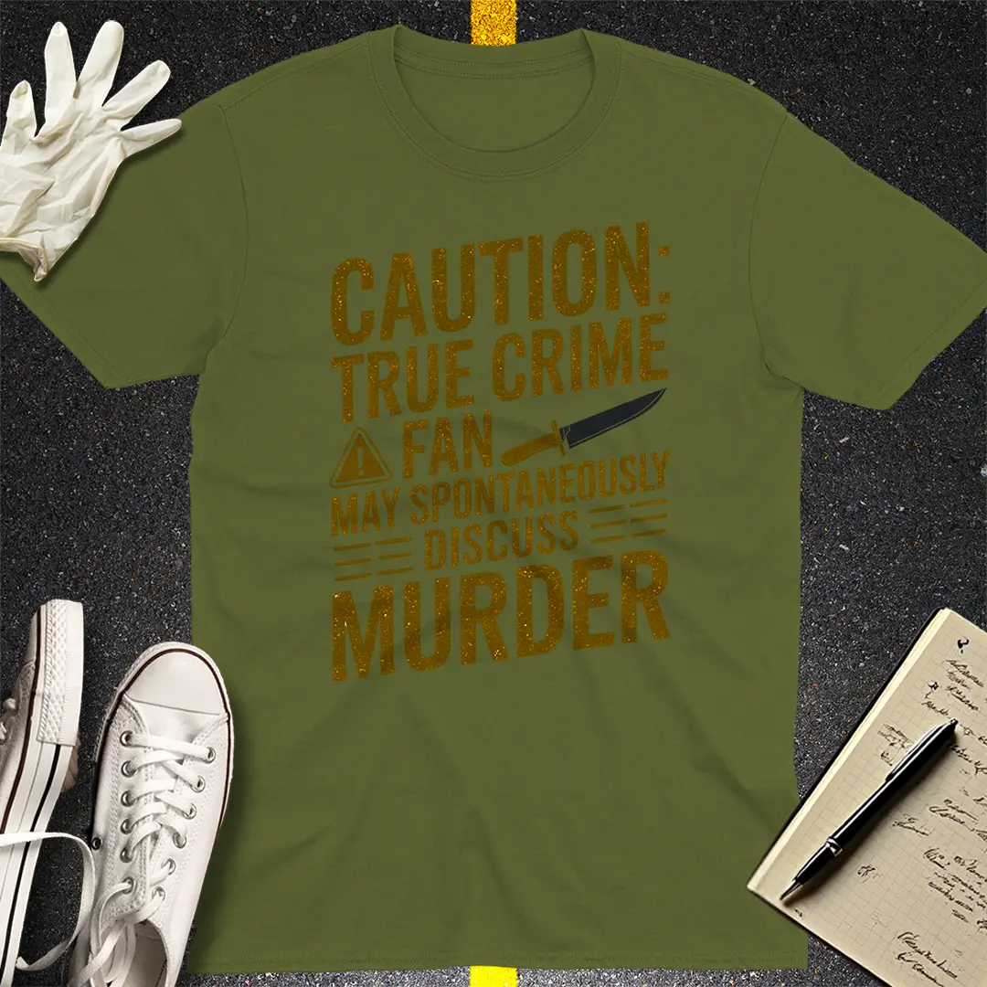 Crows Before Bros T-shirt - Military Green