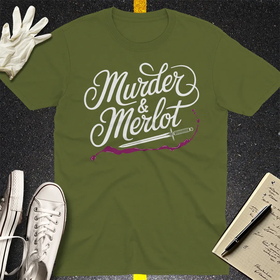 Crows Before Bros T-shirt - Military Green