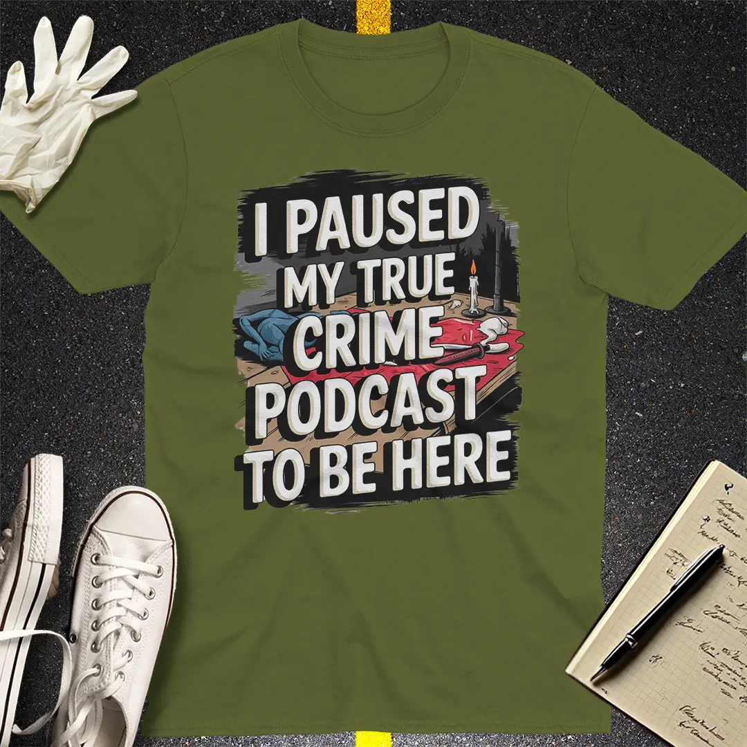 Crows Before Bros T-shirt - Military Green