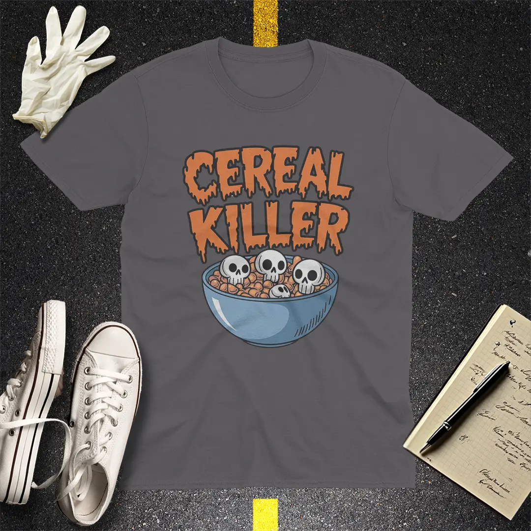 Cereal Killer T-Shirt - Charcoal