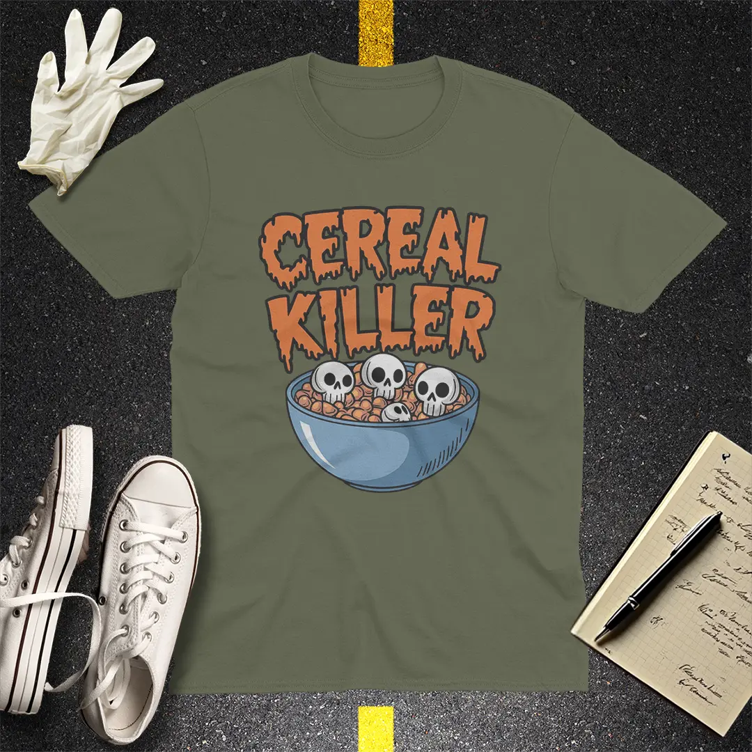 Cereal Killer T-Shirt - Military Green