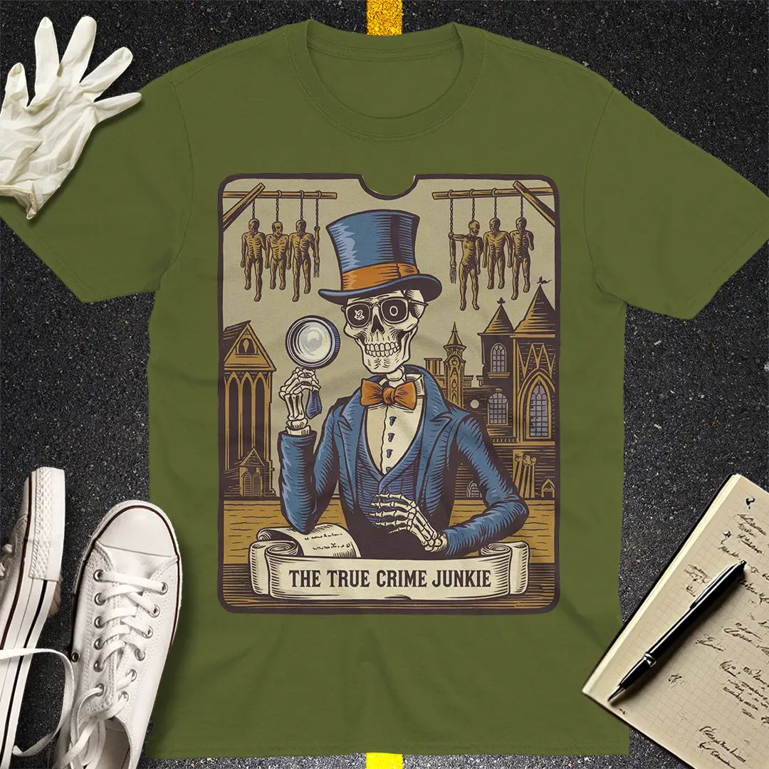 Crows Before Bros T-shirt - Military Green