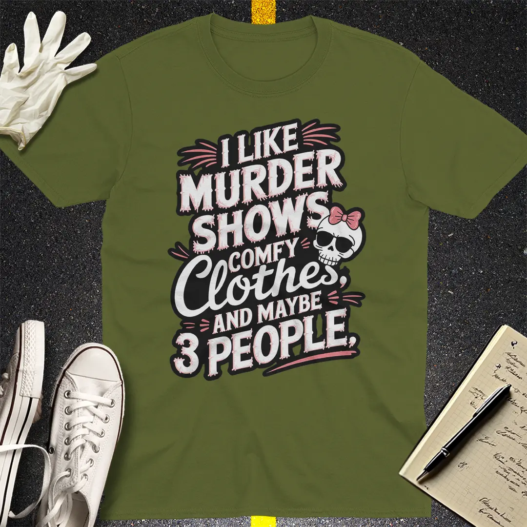 Crows Before Bros T-shirt - Military Green