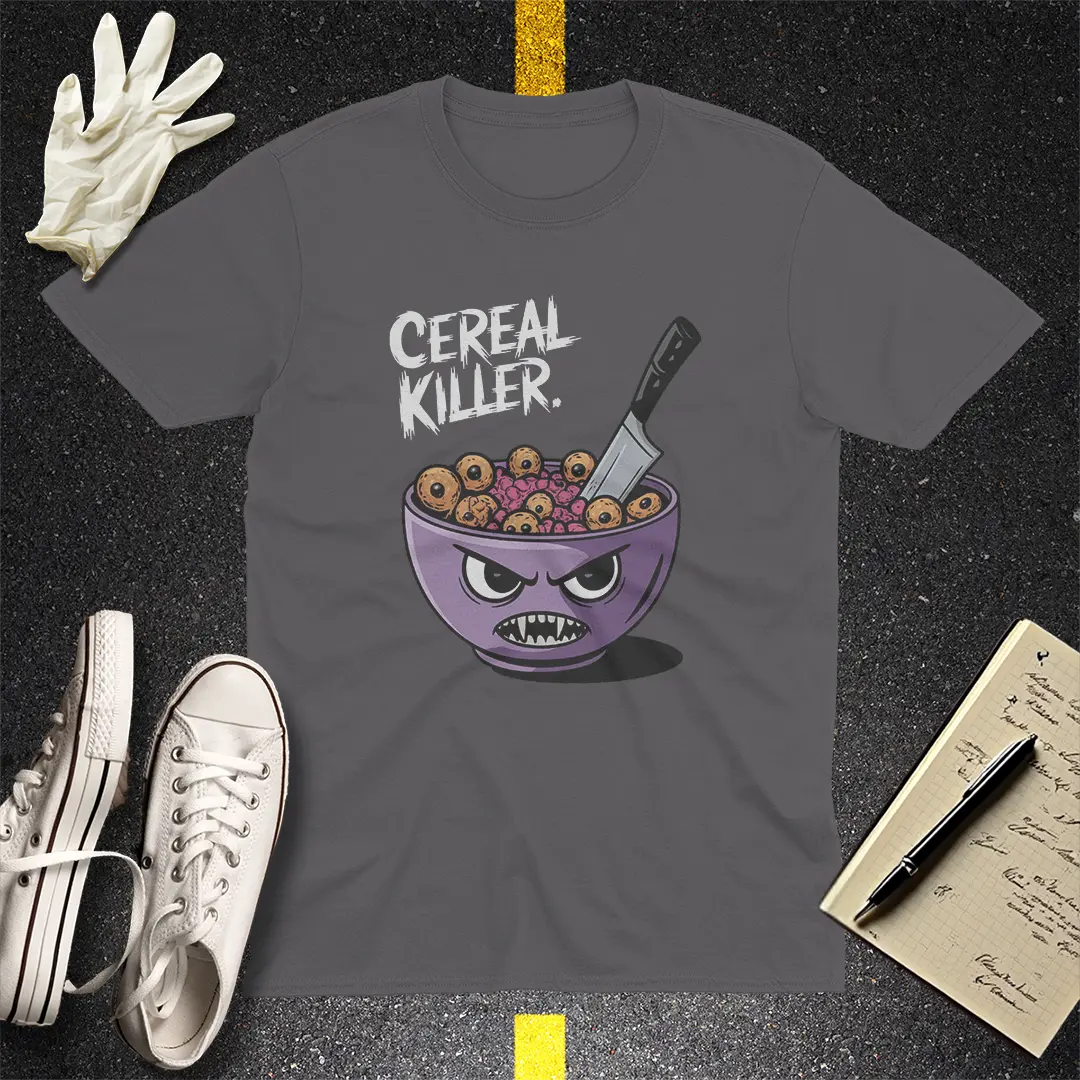 Cereal Killer T-Shirt - Charcoal