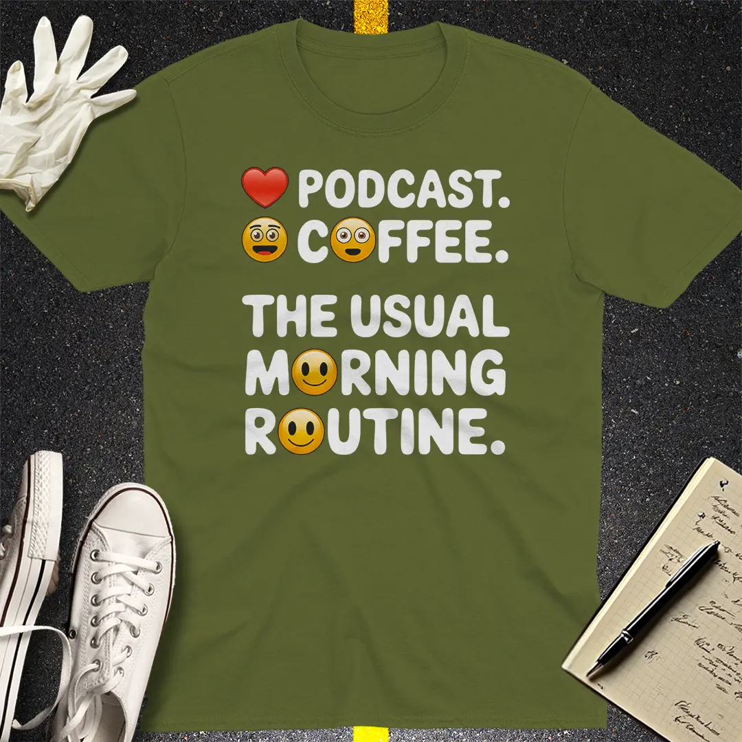 Crows Before Bros T-shirt - Military Green